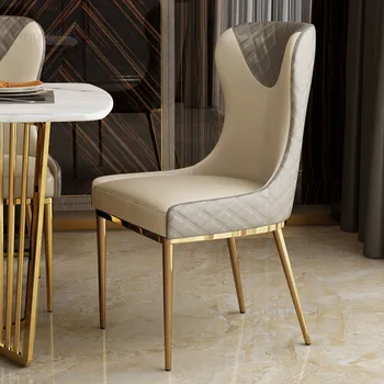 Скандинавските творчески трапезни столове Луксозен минималистичен модерен кът за стол с облегалка Ресторант дизайнер Silla Comedor Мебели за дома