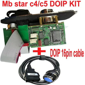 MB STAR C4 PLUS DOIP ФУНКЦИЯ SD CONNECT DOIP комплект с кабел MB star c4 16pin obd2 диагностичен инструмент Мултиплексор автомобилни оценители