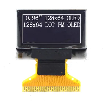 IPS 0,96 см 30PIN Бяло/синьо/жълто-синьо PM OLED дисплей SSD1306 Drive IC 128 *64 SPI/I2C/8-битов паралелен интерфейс