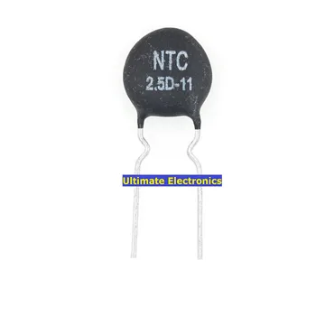 100шт Термистор NTC2.5D-11 2.5 D-11 2.5D11 Диаметър 11 мм Отрицателен температурен коефициент