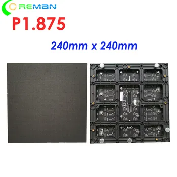 P1.8 P1.87 P1.875 Led матричен екран с тънка стъпка, модул 128x128 магнитен led модул за вътрешен стенен led екран