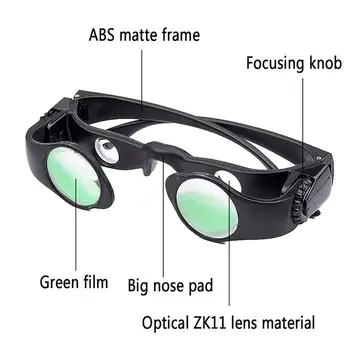 4 Стила, 8-кратна ABS-зелена филм, очила за улицата, Мощен бинокъл, телескоп, Професионален увеличение, риболов, ниска осветеност, нощно виждане