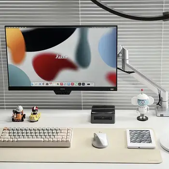 Подложка за мишка Голям офис настолен лаптоп Клавиатура Кожена подложка за писмено на масата Голям минималистичен