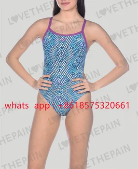 2023 Арена, Бански, Дамски Летен тренировъчен бански костюм за състезания в басейна с бански на спагети презрамки, професионална плажно облекло, бански костюм