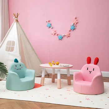 Корейската версия на детска мека мебел-столове детско столче момчетата и момичетата ще се учат да седне за малко на дивана сладък семеен бизнес мързелив карикатура