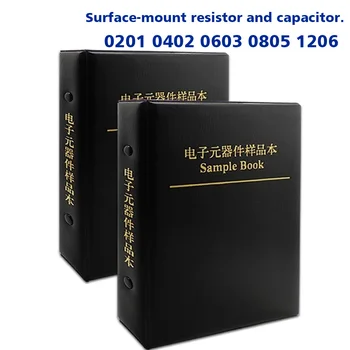 Професионална книга на проби SMD-резистор със стойности 80/90/92, Х50шт и 25шт, 1206 0805 0201 0603 0402 Комплект резистори