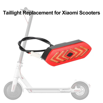 Задна светлина електрически скутер с поворотниками, дистанционно, предупреждение за сигурност, задна светлина, стоп-сигнал за електронни скутери Xiaomi