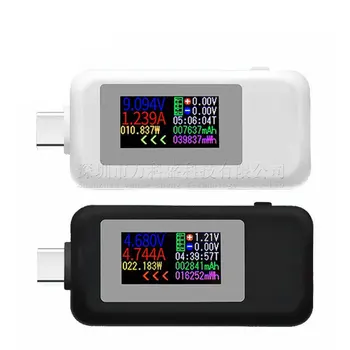 20pcs Двупосочни тестер Type-c Цветен екран USB-тестер ток напрежение Usb-c Двупосочни тестер