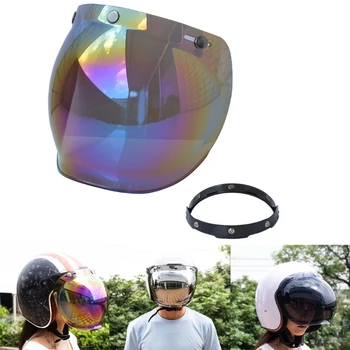 Гъвкав 3-защелкивающийся пузырчатый щит-за мотоциклетни каски с открито лице, Директна доставка