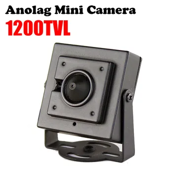Newst 3.6 мм/3,7 мм обектив HD 1/4 CMOS 1200TVL Малко Цветно Аналогово Видеонаблюдение Камера Мини за Видеонаблюдение Метална, за монтиране на стена