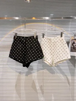 HIGH STREET най-Новите дизайнерски летните модни дамски къси панталони с пайети и кристали, украсени с мъниста, 2023 г.
