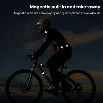 Лесна инсталация, светоотражающая стикер на велосипед, отразяваща магнитен нощен велосипед, отразяваща магнитен клип, аксесоари за велосипед