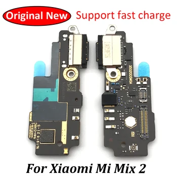 Оригинален Нов USB порт за зареждане конектор за док-станция, такса за зареждане, гъвкав кабел с микрофон за Xiaomi Mix 2 Mix2