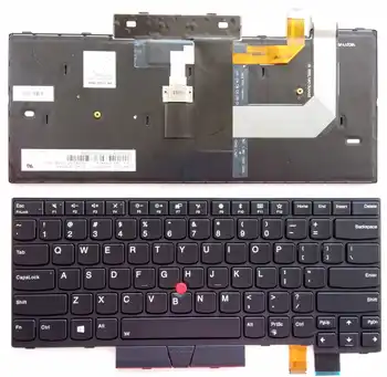 Нова Американо-английски За IBM Thinkpad T470 T480 A475 A485 С подсветка Черен Цвят и Клавиатура за лаптоп Point Stick