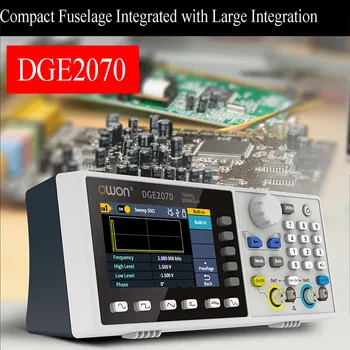 OWON DGE2035 DGE2070 Генератор на сигнали произволна форма на Канал 2 35 Mhz 70 мгц14 битов Цифров осцилоскоп С честота на дискретизация 300 мос/С
