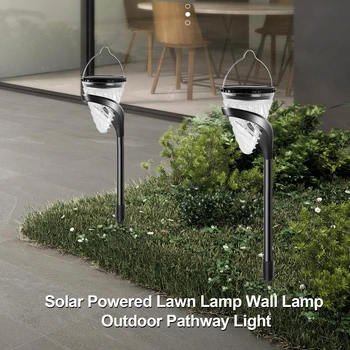 Външен слънчев пейзаж лампа LED Водоустойчива IP65 слънчева лампа Автоматично включване/изключване на слънчева стена лампи за градината, на двора, на тревата