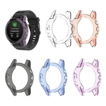 Подходяща за смарт часовници на Garmin Fenix 5 Защитен калъф от прозрачен материал TPU, висококачествени спортни аксесоари