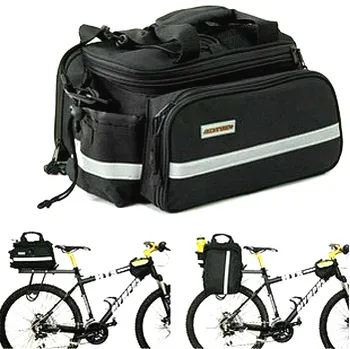 Чанта за носене на велосипед, Велосипедна стойка, кош за багаж, Чанта за рафтове на задната седалка, Велосипеди багаж, Чанта през рамото си, за да проверите за езда