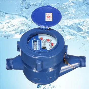 брояч за студена вода за 15 мм, пластмасов брояч студена вода ротационен тип, подходящи за градината, дома зададено измерване на влажност, вода, измервателни инструменти