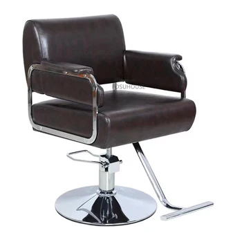 Модерни фризьорски стол от изкуствена кожа за салонной мебели, Фризьорски столове за фризьорски Салони, Удобни специални фризьорски стол