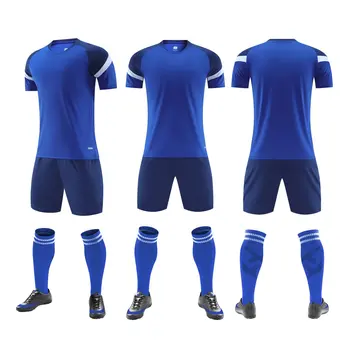 Индивидуален детски футболен комплект Мъжки футболен отбор Трикотажни комплекти от быстросохнущей тъкан футболна форма на спортен костюм