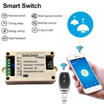 eWeLink Wifi mini интелигентен ключ 220 В дома на дистанционно управление 85-250 В Подкрепа на 2-полосного таймер за управление на Безжичен превключвател