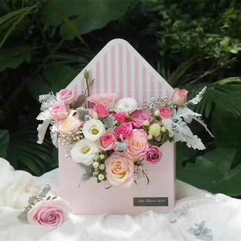 Кутия за съхранение под формата на плик опаковъчна кутия, 13 стилове, модели на точки и райета, цветя, дребни детайли, опаковки, Декорация, подарък
