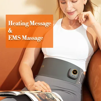 EMS Масажен стимулатор на мускулите, Колан за отслабване, Менструалния цикъл, Топло, Топла зона, умен тонер, тренажор за корема, отслабване на талията