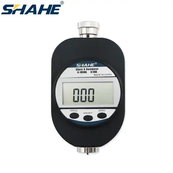Цифров измерител на твърдост гуми SHAHE 0 ~ 100HA по шор дюрометр с голям LCD дисплей