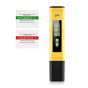 PH-метър за вода, PH-тестер с точност от 0.01 PH тестер за качеството на водата с обхват на измерване PH 0-14 за домашно пиене