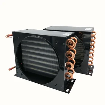 кондензатор климатик, алуминиев топлообменник с оребрена тръба, медна кондензатор, оребрени тръбни радиатори за хладилник с фризер