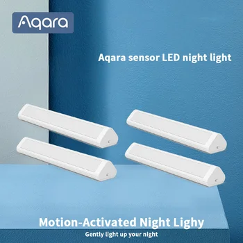 Aqara Индукционный led нощна светлина Магнитна настройка на сензор за околната светлина на човешкото тяло 2 нивото на яркост на 8 месеца в режим на изчакване