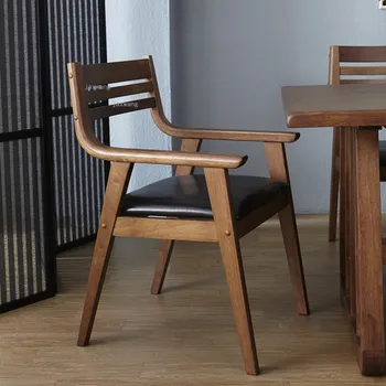 Японски трапезни столове от масивно Дърво, хол, модерен Проста маса за Хранене, стол за ресторант, Битова козметика Мебели Silla Comedor WZ