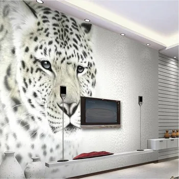 голяма фреска wellyu по поръчка, съвременната мода, леопардовый леопардовый фон за телевизора в хола, декоративна живопис, нетъкан тапет