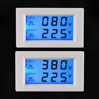 Волтметър ac LCD дигитален дисплей 80-500 В двупосочен регулатор на напрежението на трансформатор D85-2020 г.
