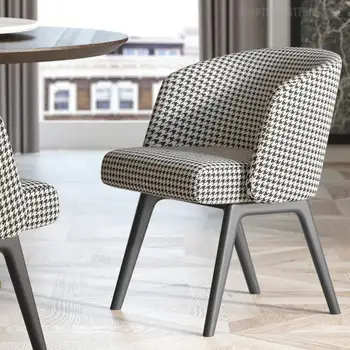 Трапезария стол от масивно дърво в скандинавски стил, лесен лек луксозен ресторант стол дизайнерският стол с облегалка, Отдел 