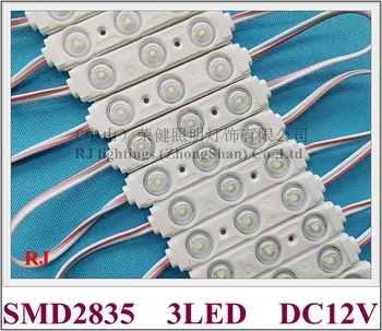 алуминиева точка инжекция на печатната платка е ДОВЕЛО модулен лампа за писане на канала знак DC12V 67mm * 15mm * 8mm SMD 2835 3 LED 1.5 W 150lm CE high bright