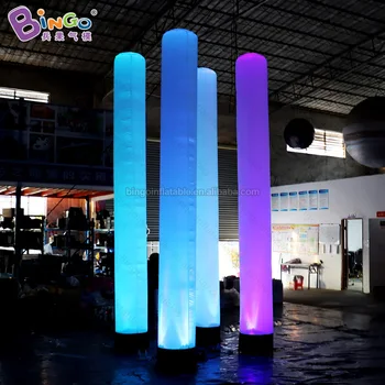 Безплатна доставка Led светлини с цилиндрична форма Надуваем лампата е с височина 4 метра Стандарт за дисплея