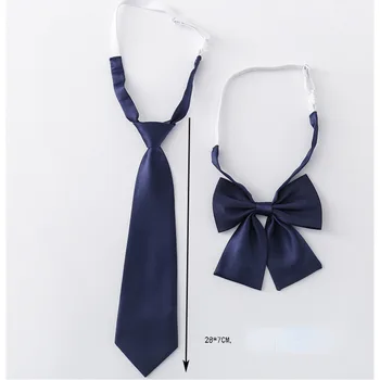 Вратовръзки за ученици от детската градина, яка училищни униформи, пеперуда, лък за начално училище, мъжки и женски вратовръзки-пеперуди, тъмно-сини вратовръзки, мързелив вратовръзка