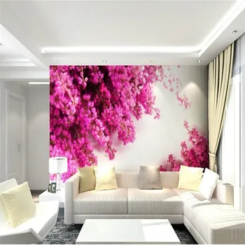 beibehang стенни хартия за стенни стенопис от Голям хол, спалня, стенни покрития, безшевни розови фотообои, живопис за хол
