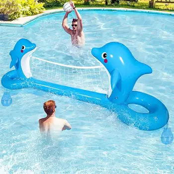 Надуваем воден волейбол Аксесоари за басейн Надуваем матрак Водна игра Плажни играчки за деца, Воден весел топката
