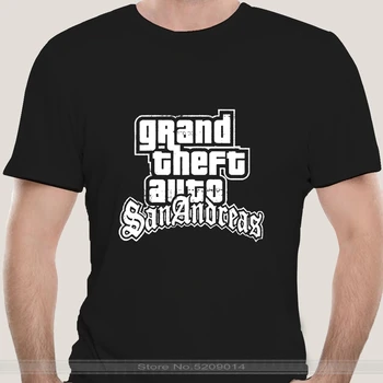 модерна мъжка тениска памучен брандираната мъжка тениска тениска тениска gta san andreas grand theft auto тениски