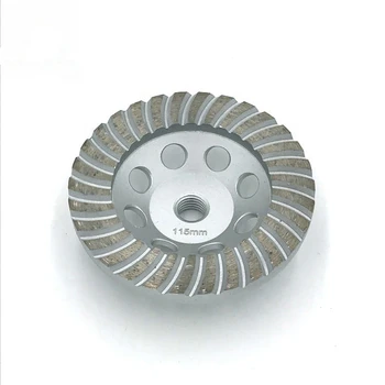 Постигането на професионални резултати полиране на 9 бр. диамантени диск за шлайфане на камък и бетон DD 115 мм Turbo Cup Wheel Метал