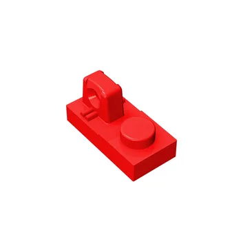 Шарнирная плоча 1 x 2 фиксатор с 1 пръст отгоре е съвместима с детски играчки lego 30383 в събирането на
