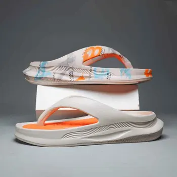 Чехли джапанки Мъжки Изчислителни чехли и Летни Обувки 2023 Възглавница с ефект на паметта, ортопед скоба за Поддръжка на Свода на стъпалото, Плажни сандали
