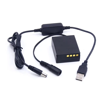 Захранващ Блок 5 В USB Кабел-адаптер + PS-BLH1 BLH-1 Фиктивен Батерия За фотоапарат Olympus EM1 MARK II EM1-2 EM1 Mark 2