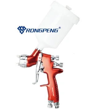 Пневматични Инструменти RongPeng R804 Пистолет-спрей с Гравитационната подаване на по-високо качество на Най-добрите Пистолет-спрей с Hvlp дюза 1,4 мм за магазин за отбиванию панели