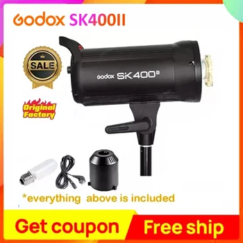 Godox SK400II SK400 II Професионална Компактен Студийная Светкавица Мощност от 400 W За фото студио pk Godox 150WII Flash Godox Light