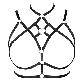 Женски фетиш-колан за тялото на Сутиен в компанията на Секси бельо в готически стил, Облекло за тялото Колан Happy Pomotion, стоки за фетиш