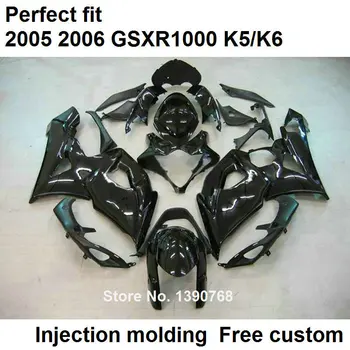 Черен комплект обтекателей високо качество за леене под налягане на Suzuki GSXR1000 2005 2006 органът обтекатели GSXR1000 05 06 NP90
